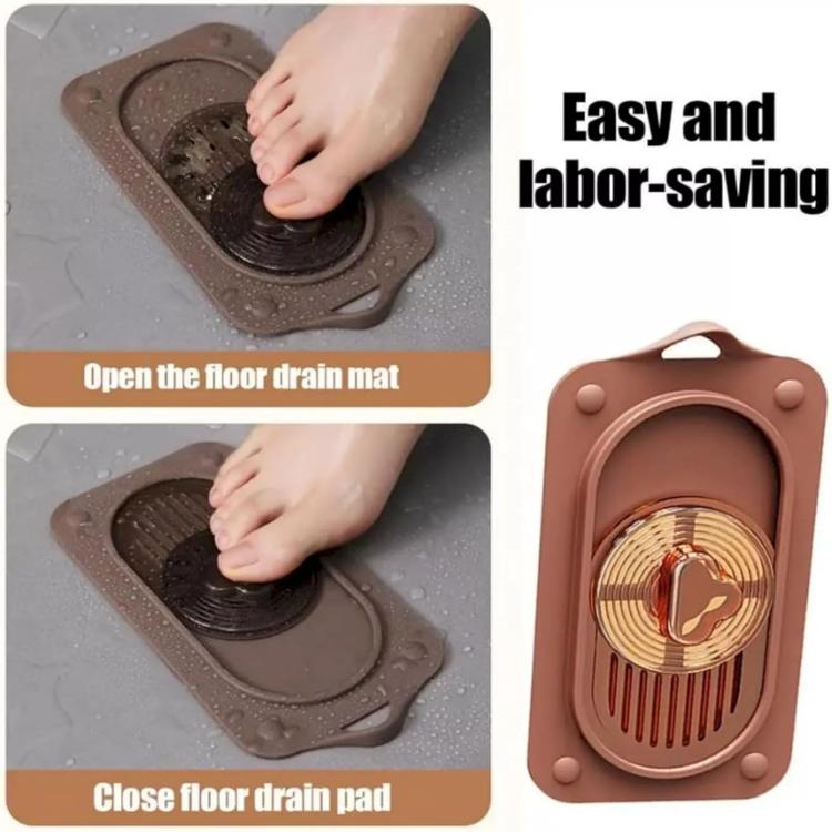 Sliding Floor Drain Cover Bathroom Kitchen Sink Strainer Filter