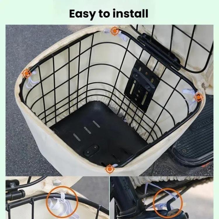E-bike Basket Sunscreen Cover Hanging Bag Rainproof Cover Storage Bag