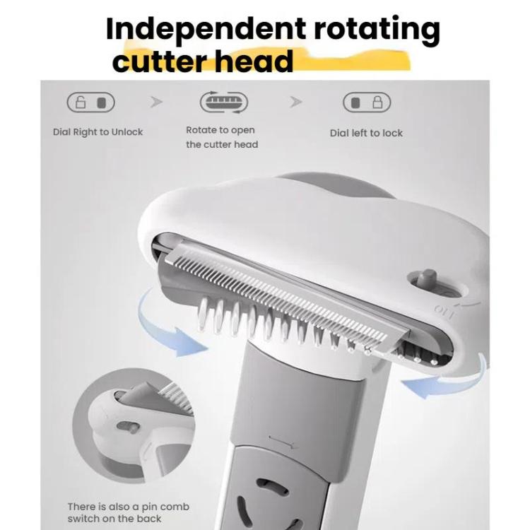 3-in-1 Pet Grooming Comb Sticky Roller for Cats and Dogs, Removes Loose Hair, Detangles