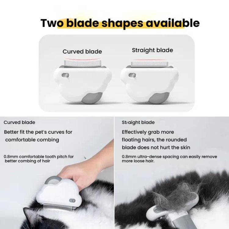 3-in-1 Pet Grooming Comb Sticky Roller for Cats and Dogs, Removes Loose Hair, Detangles