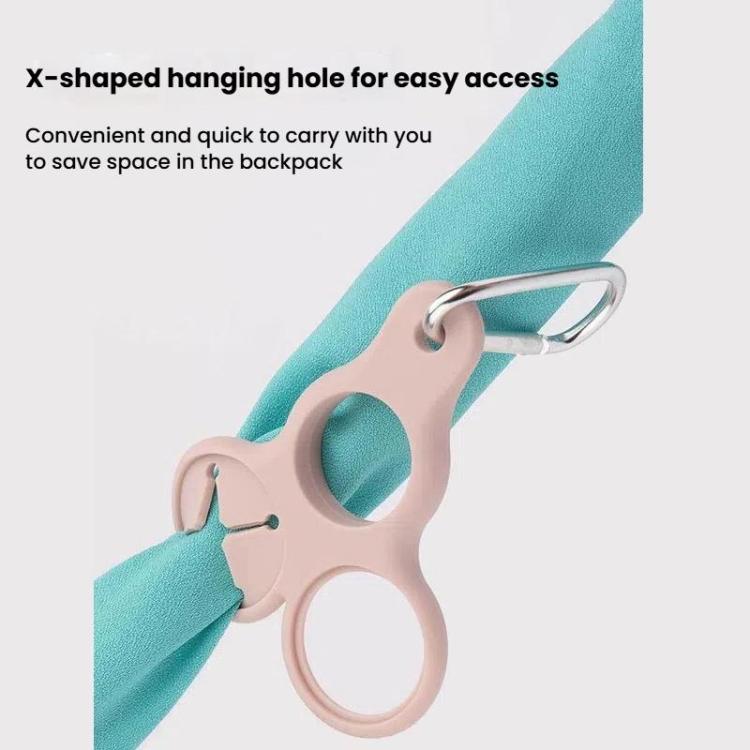 3pcs Outdoor Mountaineering Water Bottle Buckle 3-hole Silicone Towel Portable Holder