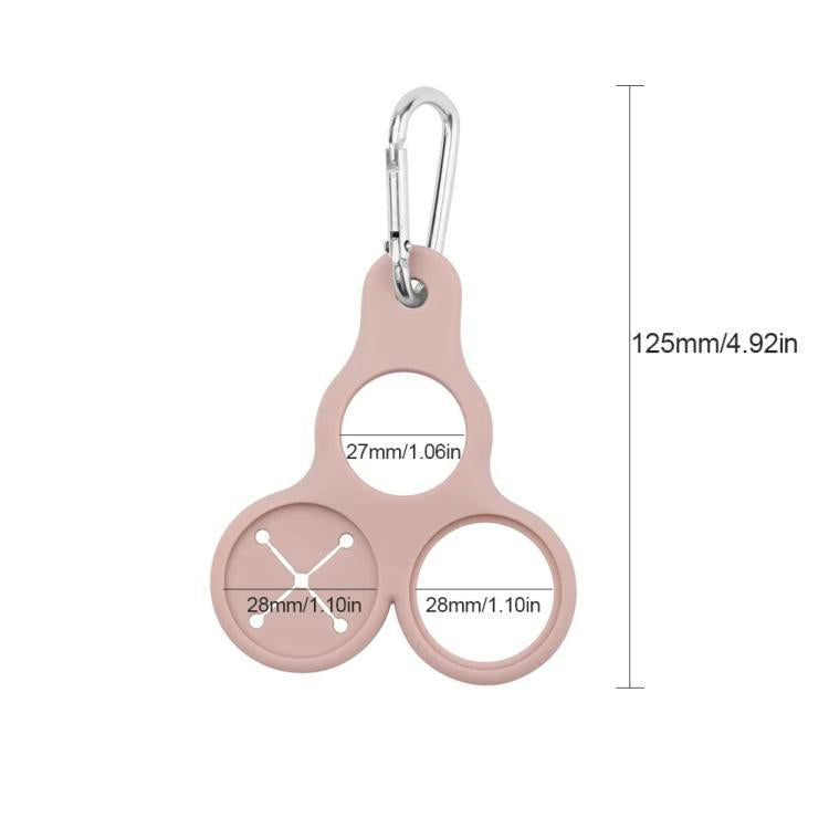 3pcs Outdoor Mountaineering Water Bottle Buckle 3-hole Silicone Towel Portable Holder