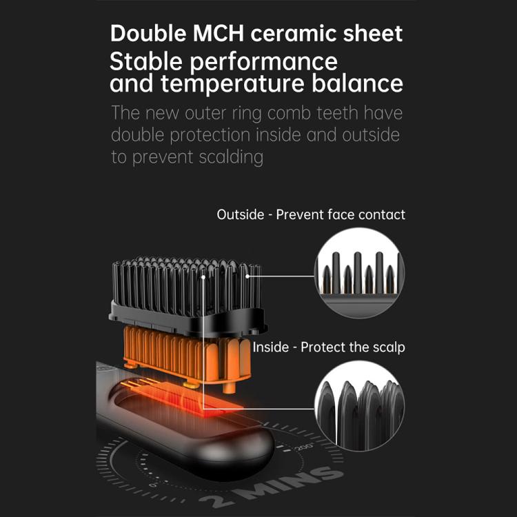 Negative Ion Hair Care Wireless Hair Straightener Portable Straight and Curly Hair Straightener