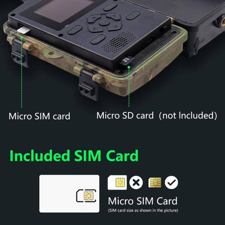 4G Hunting Camera Night Vision SIM Card HD 8K 60MP Photo Video Hunting Camera