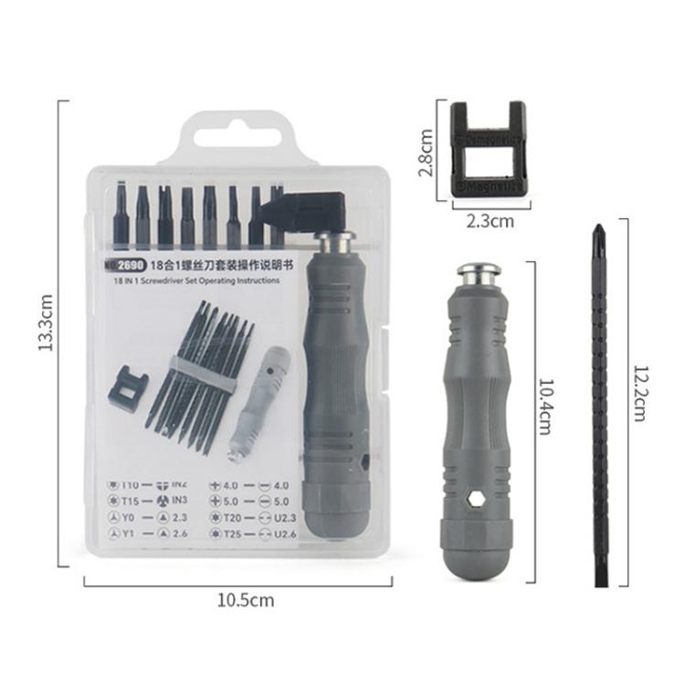 Multifunctional Combination Retractable Dual-purpose Screwdriver Set Iso-U Phillips Screwdriver Repair Tools