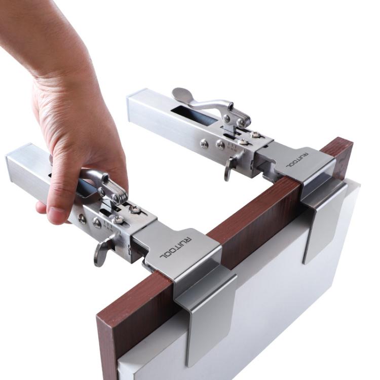 RUITOOL Stainless Steel Push Quick Drawer Clamp Adjustable Telescopic Woodworking Fixture Clamps