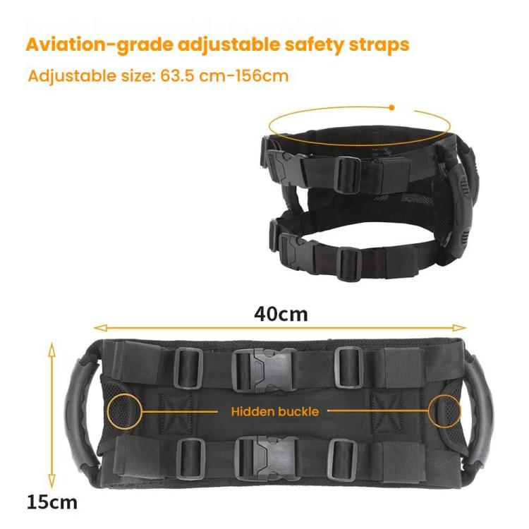 MOXPEER Motorcycle ATV Rear Passenger Safety Belt Handle