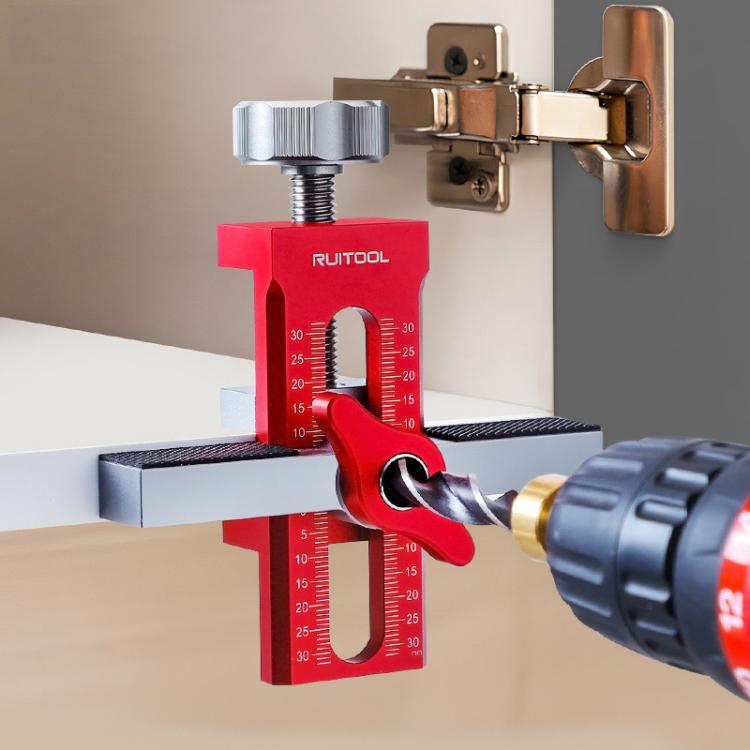 RUITOOL Cabinet Door Installation Locator Aids Adjustable Rebounder Punched Mounting Jig Leveling Device