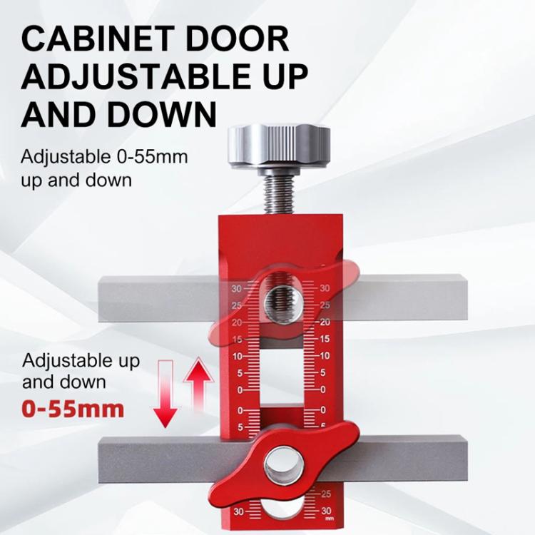RUITOOL Cabinet Door Installation Locator Aids Adjustable Rebounder Punched Mounting Jig Leveling Device