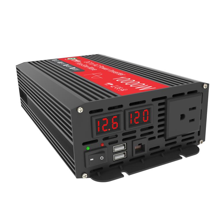 Gurxun 1500W Dual USB Fast Charger Dual Digital Display Pure Sine Wave Inverter
