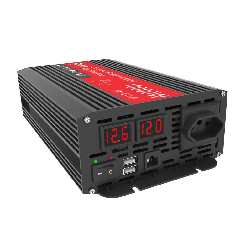 Gurxun 1500W Dual USB Fast Charger Dual Digital Display Pure Sine Wave Inverter
