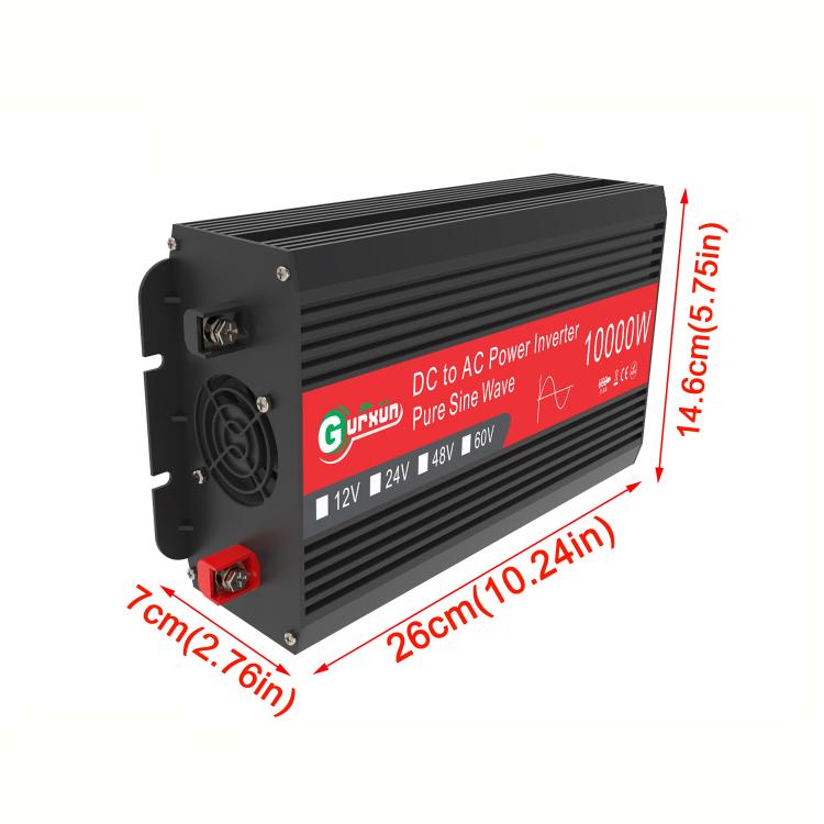 Gurxun 1500W Dual USB Fast Charger Dual Digital Display Pure Sine Wave Inverter