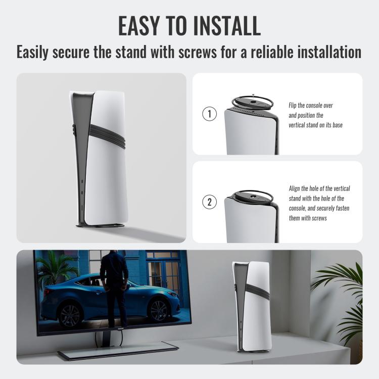 For PS5 / PS5 Slim / PS5 Pro Game Console Desktop Vertical Stand Non-Slip Base