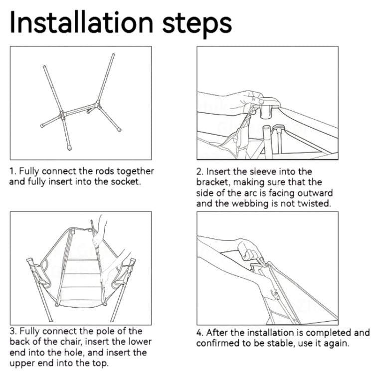 Naturehike Outdoor Folding Rocking Chair Portable Recliner Chair Leisure Camping Picnic Swing Chair