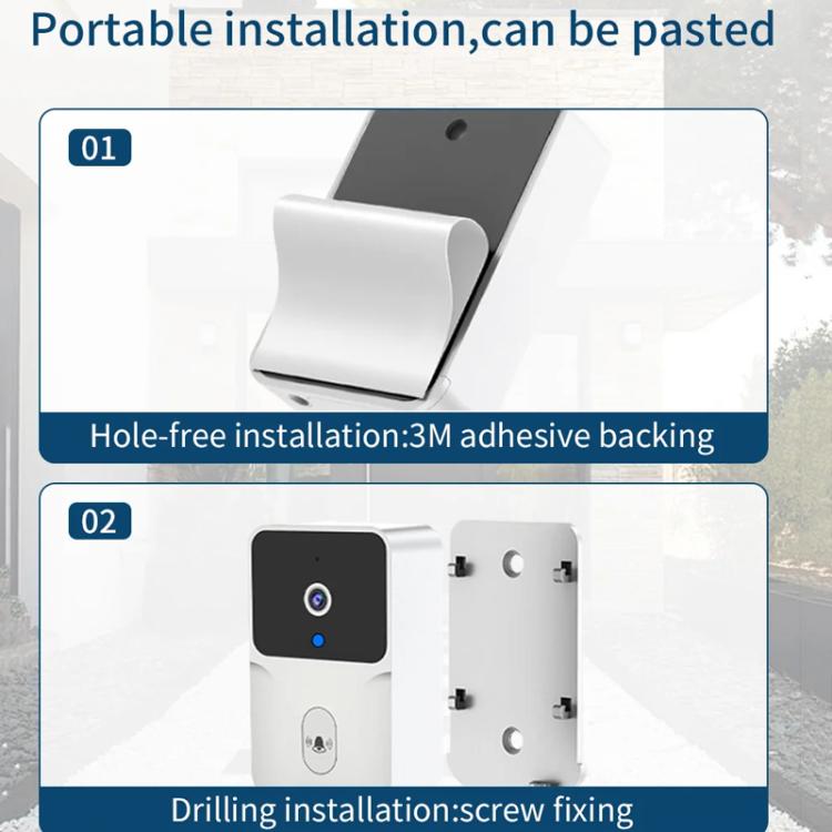 M8 WiFi Video Doorbell Supports Tuya APP Remote HD Night Vision Voice Intercom