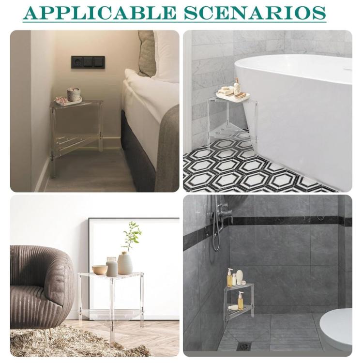 Acrylic Triangle Shower Pot Hollow Bracket