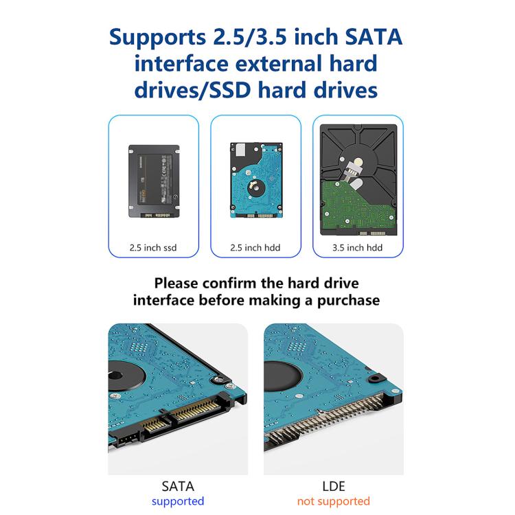 Blueendless MR35TC 3.5-inch USB3.0 2.5/3.5-inch SATA Mobile Hard Disk Box