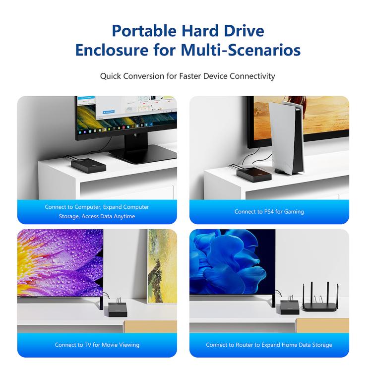 Blueendless MR35TC 3.5-inch USB3.0 2.5/3.5-inch SATA Mobile Hard Disk Box