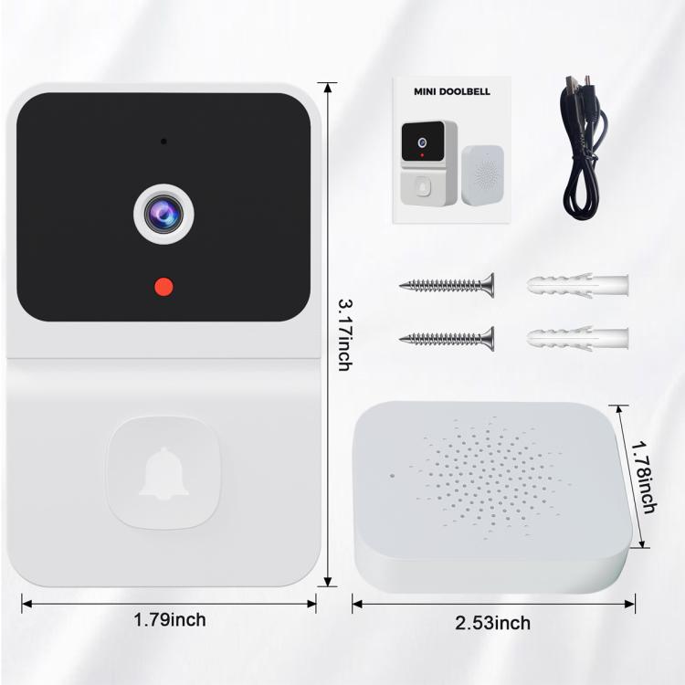 T3 WiFi Video Smart Doorbell Supports Tuya APP Night Vision Two-way Intercom