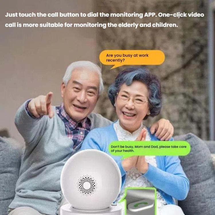 WiFi Two-Way Video Call Smart Panoramic Camera With 2.8-Inch Screen Supports Voice Wake-Up And One-Button Calling