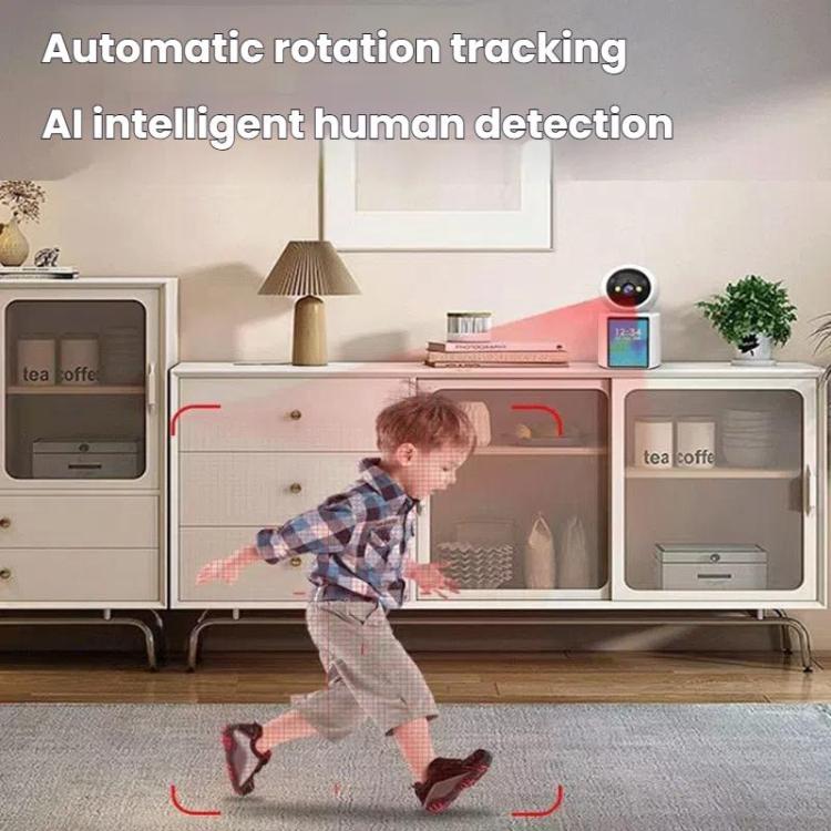 WiFi Two-Way Video Call Smart Panoramic Camera With 2.8-Inch Screen Supports Voice Wake-Up And One-Button Calling