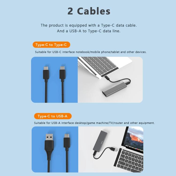 Blueendless 2818SN M.2 Nvme / Sata Dual-protocol Mobile Hard Disk Box