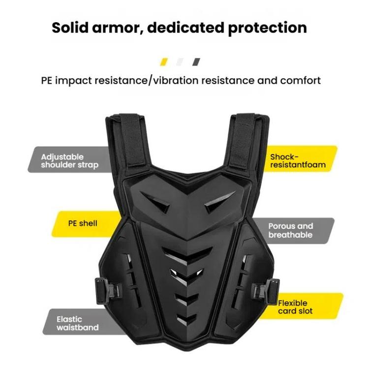 SULAITE Motocross Armor Vest Motorcycle Rider Chest Protection Equipment Racing Anti-Fall Armor Protector