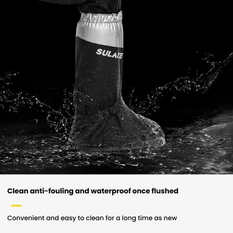 SULAITE Motorcycle Shoe Cover Thickened Anti-slip Wear-resistant Rain Shoes Outdoor Riding Adult Rain Boots