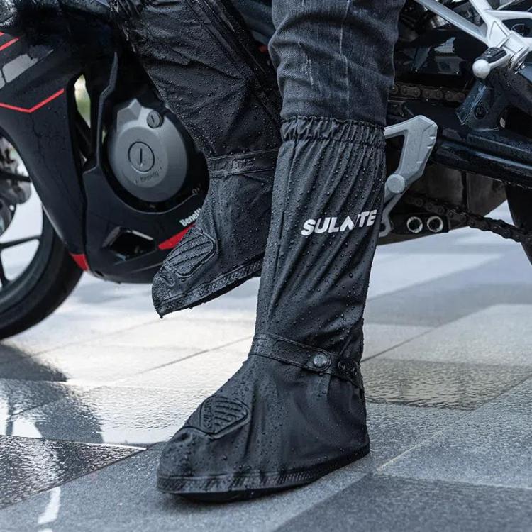 SULAITE Motorcycle Shoe Cover Thickened Anti-slip Wear-resistant Rain Shoes Outdoor Riding Adult Rain Boots