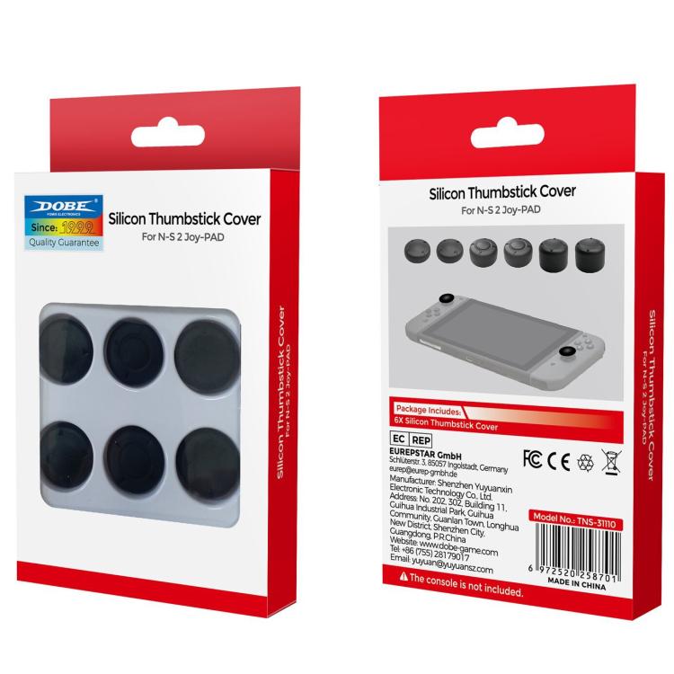 For Switch 2 Console DOBE 6pcs /Pack Joystick Cap Heightening Cap Set