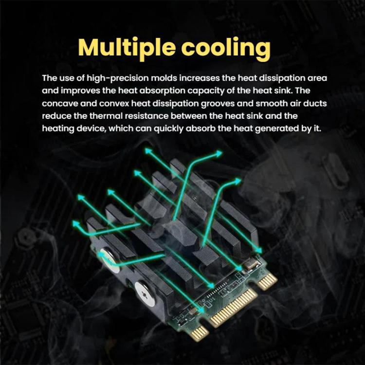 FinalCool  M.2 2230 SSD Heat Sink Aluminum Solid Disk Drive Radiator