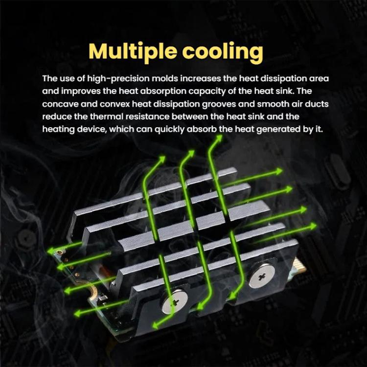 FinalCool  M.2 2242 SSD Solid State Drive Heat Sink Aluminum Radiator