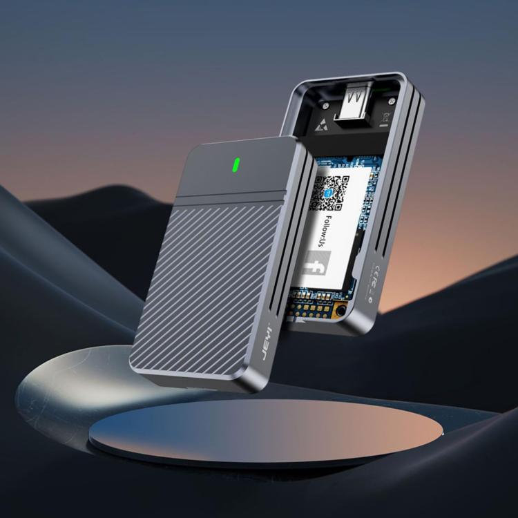 JEYI mSATA to USB 3.1 Type-C 6Gbps SSD Enclosure Adapter Case Aluminum External SSD Case