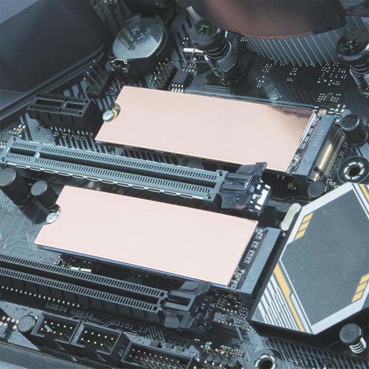 M.2 2280 NVME SSD Pure Copper Heatsink Radiator For Laptops / PCs