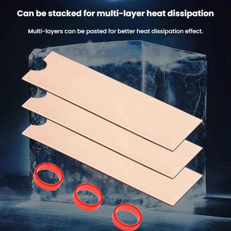 M.2 2280 NVME SSD Pure Copper Heatsink Radiator For Laptops / PCs