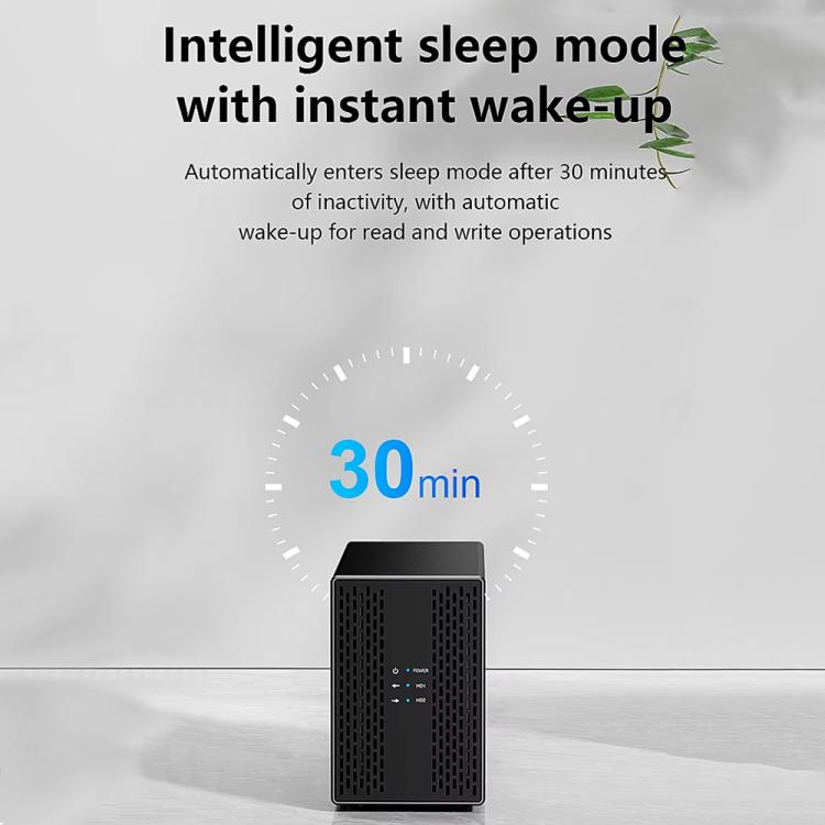 Blueendless DB3502F USB3.0/Type-C Non-array 2.5/3.5-inch Dual-Bay Mobile Hard Disk Box