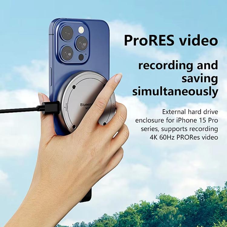 Blueendless M3NPD M.2 NVMe 2230/2242 Magnetic Phone Hard Disk Box