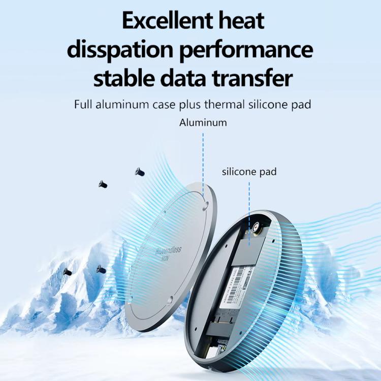 Blueendless M3NPD M.2 NVMe 2230/2242 Magnetic Phone Hard Disk Box