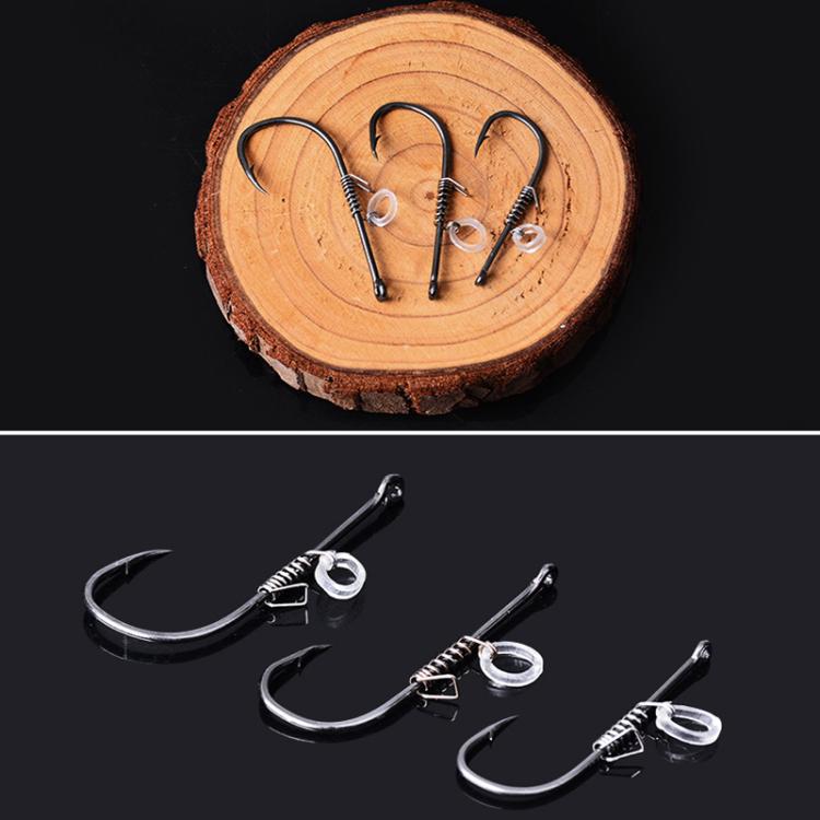 10pcs /Box Crooked Mouth Barbed Sea Fishing Hook Lure Fishing Hanging Shrimp Hook