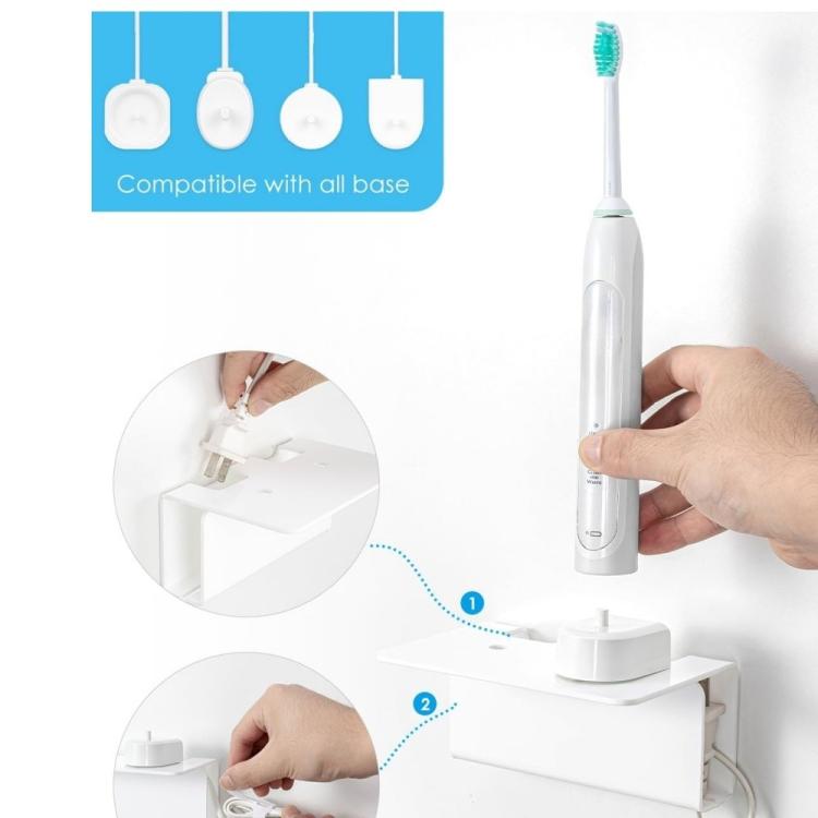 Acrylic Wall-mounted Bathroom Electric Toothbrush Holder