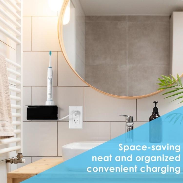 Acrylic Wall-mounted Bathroom Electric Toothbrush Holder