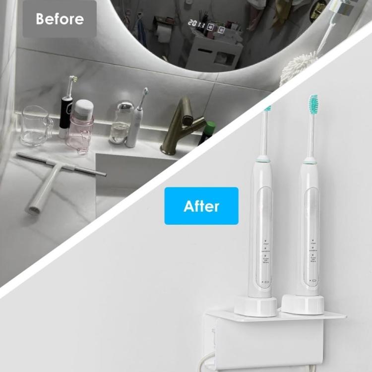 Acrylic Wall-mounted Bathroom Electric Toothbrush Holder