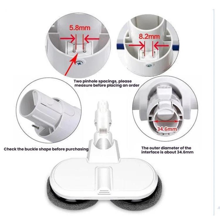 Electric Mop Head With Water Tank for Xiaomi Dreame / Dyson Handheld Vacuum Cleaner