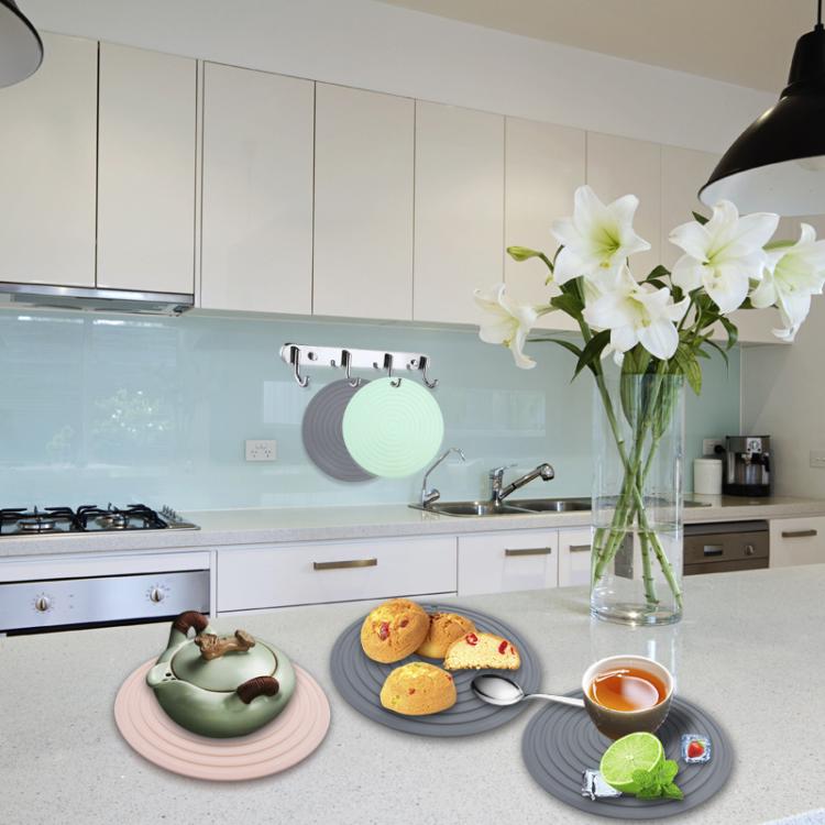 Food Grade Silicone Round Heat Insulation Mat Kitchen Anti-Scald And Anti-Slip Placemat
