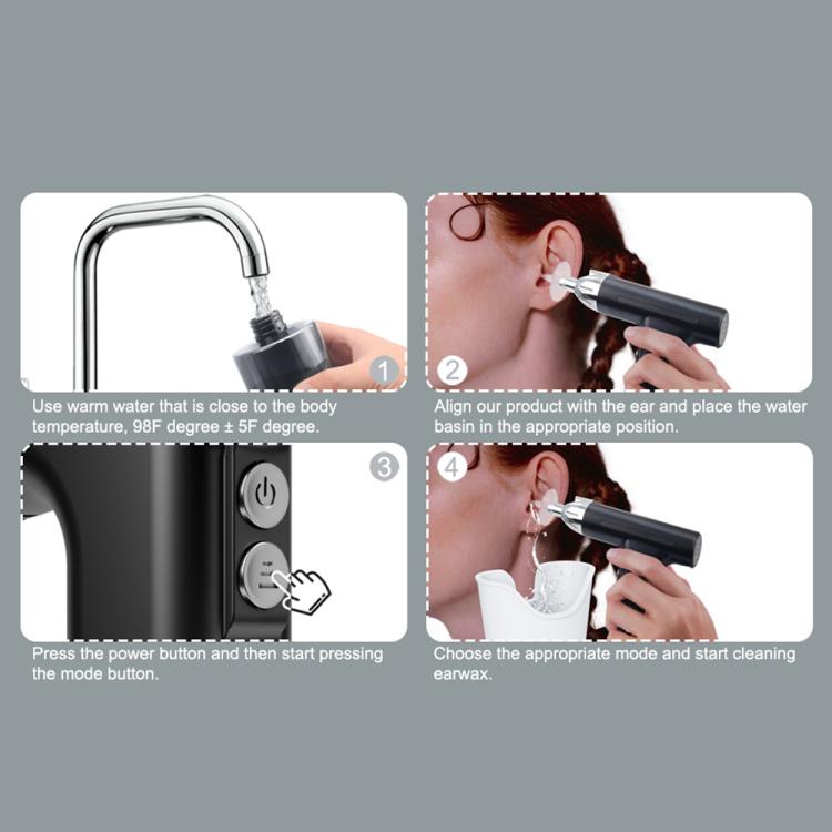 LED Light Low-noise and High-endurance Ear Cleaner Rechargeable Earwax Remover
