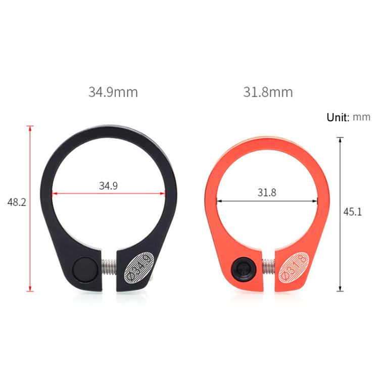 Mountain Road Bicycle Aluminum Locking Seatpost Clamps Seatpost Clamp Ring Fittings