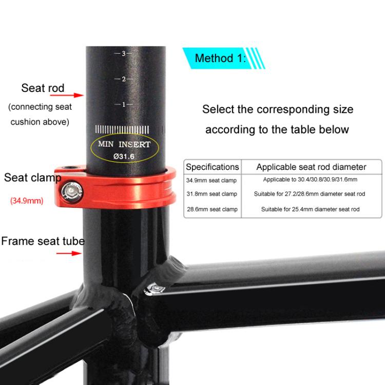 Mountain Road Bicycle Aluminum Locking Seatpost Clamps Seatpost Clamp Ring Fittings