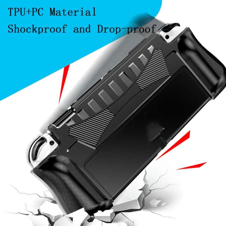 For Switch OLED Console TPU Protective Cover Integrated Shell With 2 Game Card Slots