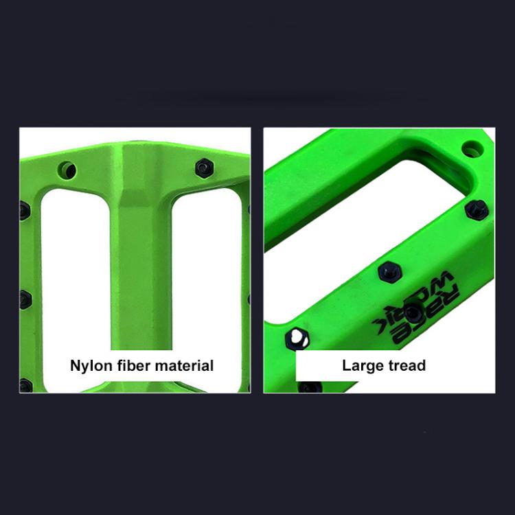 RACEWORK RK091 1pair Mountain Bike Nylon Fiber Pedals Cycling Anti-slip Pedals