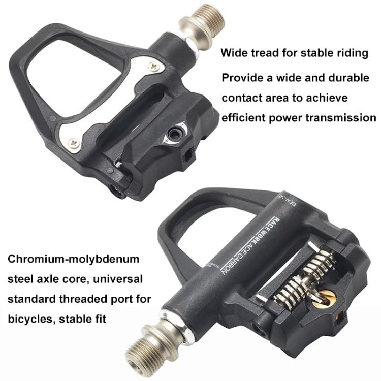 RACEWORK 1pair Road Bicycle Riding Anti-slip Self-locking Pedals